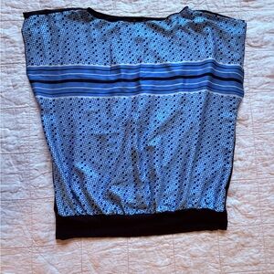 Ann Taylor Black Scoop Neck Top